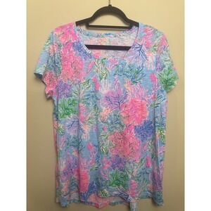 Lilly Pulitzer Etta Top Scoop Neck Size Xl